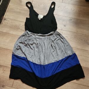 Pink Rose Premium Black And Blue Dress